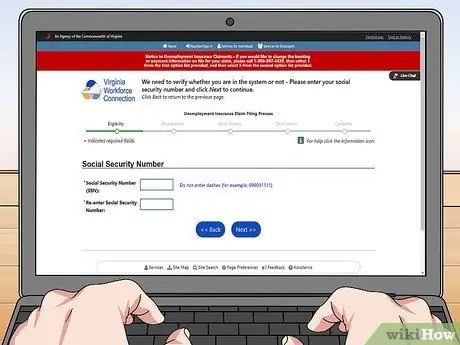 Заявление о безработице в Вирджинии Шаг 7