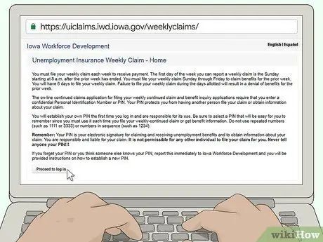 Файл для безработицы в штате Айова Шаг 15