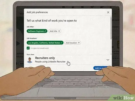 Попросите рекрутера на собеседование Шаг 19