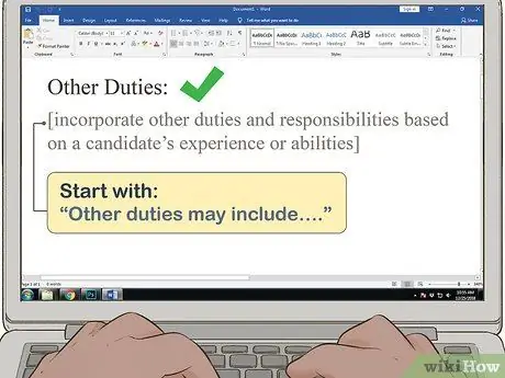 Создание шаблона описания вакансии Шаг 9