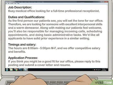 Напишите объявление о приеме на работу Шаг 7