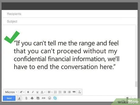 Спросите о зарплате по электронной почте Шаг 7