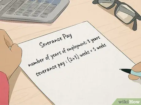 Выплата выходного пособия, шаг 1