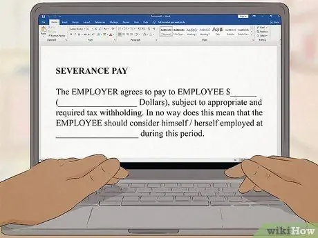 Шаг 7 при выплате выходного пособия