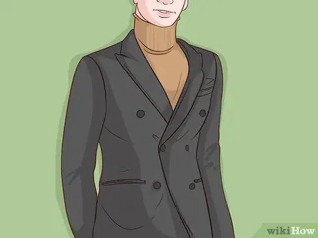 Наденьте двубортный костюм шаг 13
