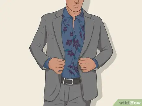 Носить серый костюм шаг 9