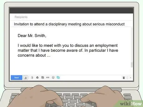 Проведите дисциплинарное собрание Шаг 4