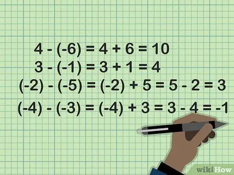 Сложение и вычитание отрицательных слов, шаг 12
