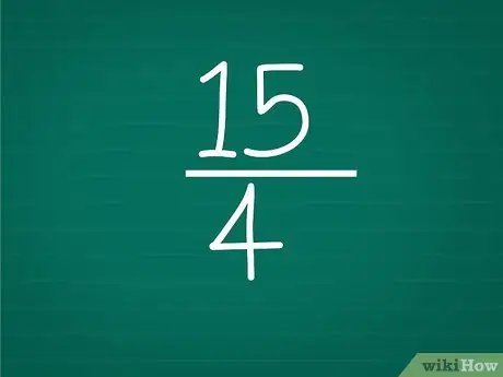 Превратите неправильную дробь в смешанное число Шаг 01
