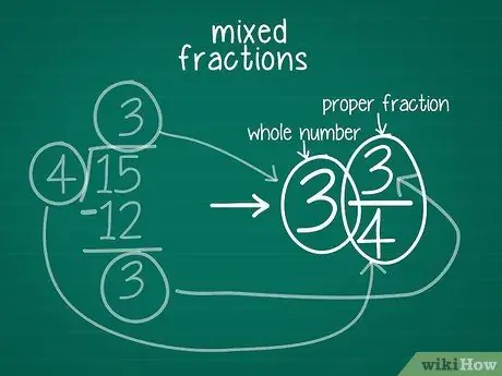 Превратите неправильную дробь в смешанное число Шаг 05