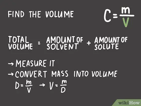 Расчет концентрации раствора Шаг 2