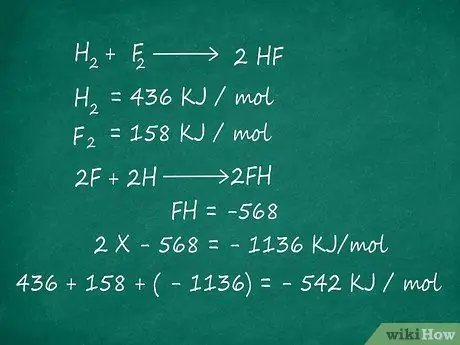 Рассчитайте энтальпию химической реакции, шаг 7