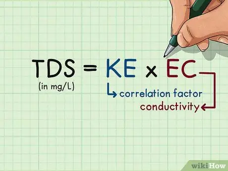 Расчет общего количества растворенных твердых веществ Шаг 3