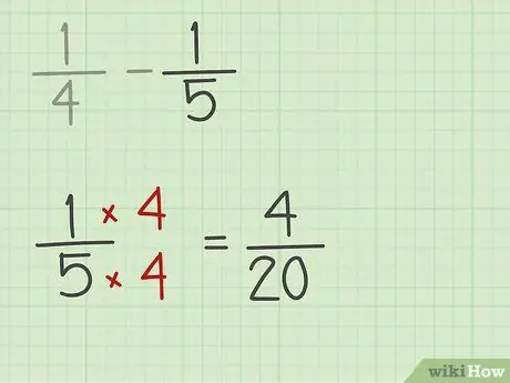 Вычесть дроби, шаг 3