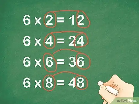 Узнайте факты умножения, шаг 5