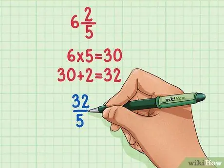 Умножение смешанных чисел, шаг 3