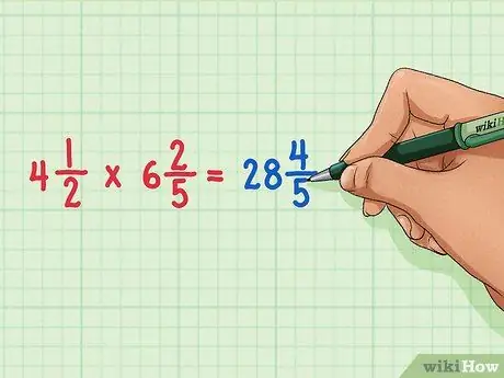 Умножение смешанных чисел Шаг 7