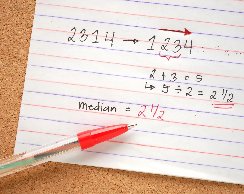 Как найти медиану набора чисел: 6 шагов