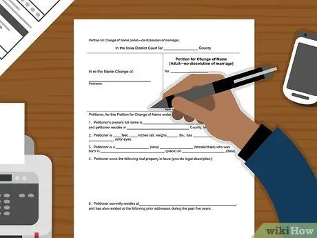 Изменить свое имя в Айове Шаг 14