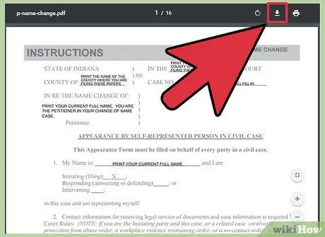 Изменить свое имя в Индиане Шаг 8