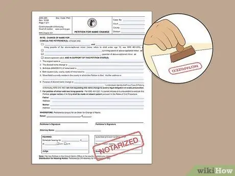 Изменить свое имя в Кентукки Шаг 5