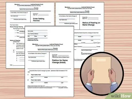 Смените свое имя в Монтане, шаг 6