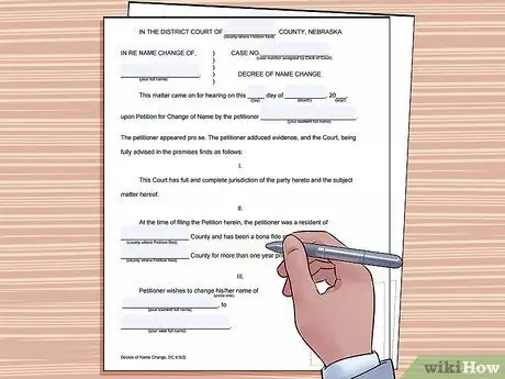 Изменить свое имя в Небраске Шаг 9
