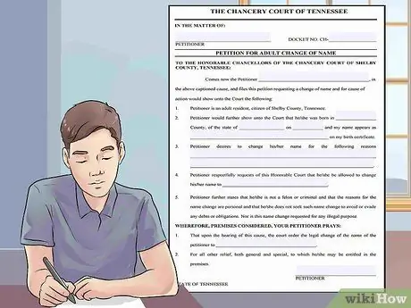 Изменить свое имя в Теннесси Шаг 6