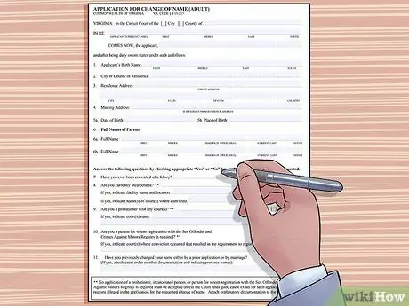 Изменить свое имя в Вирджинии Шаг 6