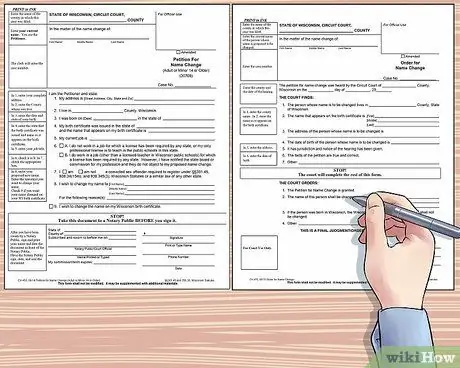 Изменить свое имя в Висконсине Шаг 6