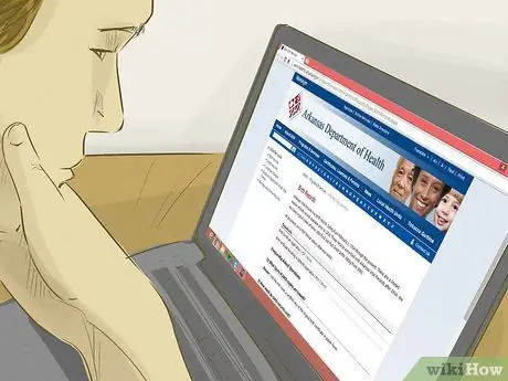 Получите копию свидетельства о рождении в Арканзасе Шаг 1