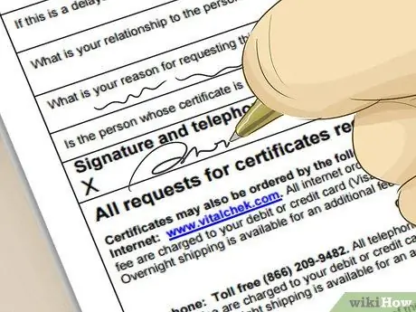 Получите копию свидетельства о рождении в Арканзасе Шаг 4