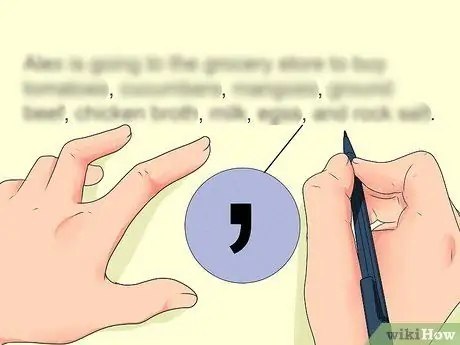 Составьте список предложений Шаг 3