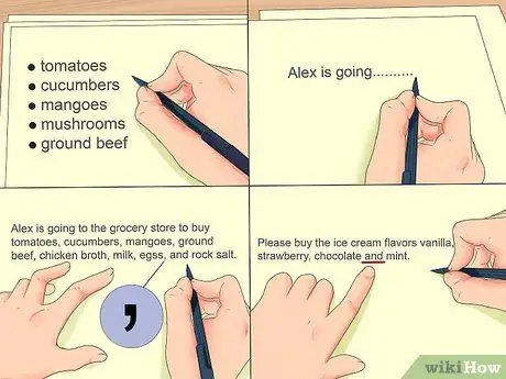 Составьте список предложений Шаг 5