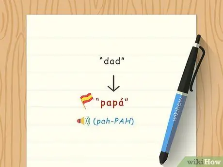 Скажите "Папа" по-испански. Шаг 1