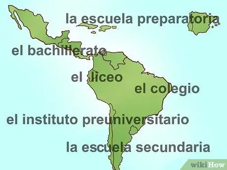 Скажем, средняя школа на испанском, шаг 9