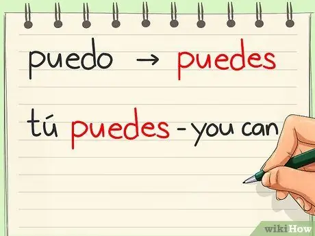 Conjugate Puedo Шаг 2