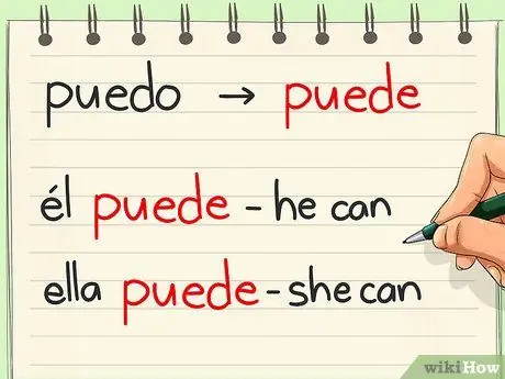 Conjugate Puedo Шаг 3