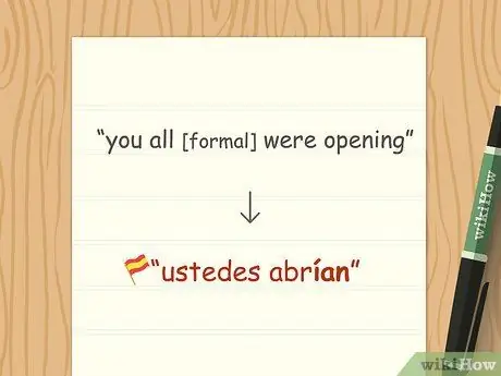 Спряжение любого глагола в любом времени в испанском языке Шаг 13