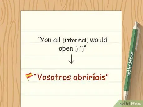 Спряжение любого глагола в любом времени в испанском языке Шаг 14