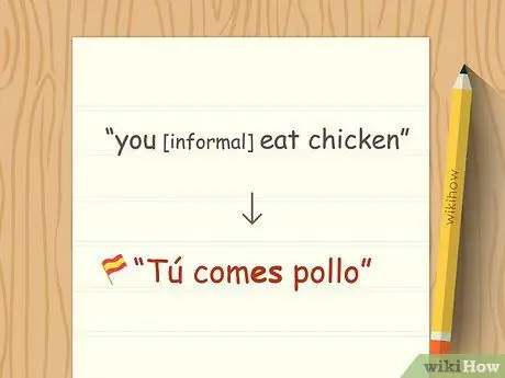 Спряжение любого глагола в любом времени в испанском языке Шаг 6