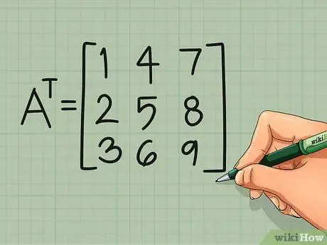 Транспонирование матрицы, шаг 3