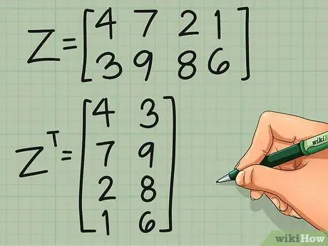 Транспонирование матрицы, шаг 4