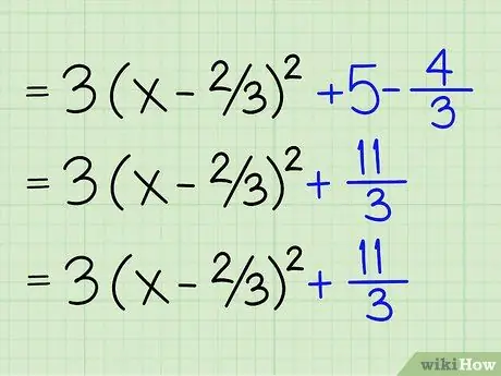 Завершите квадратный шаг 7