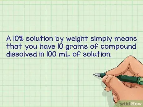 Сделайте химические растворы, шаг 1