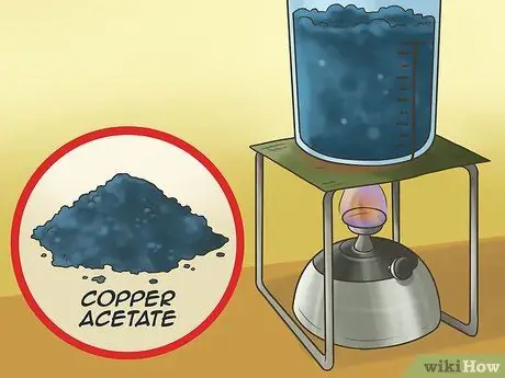 Сделайте ацетат меди, шаг 2