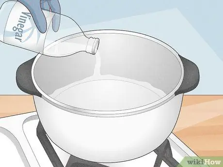 Сделайте ацетат натрия, шаг 1