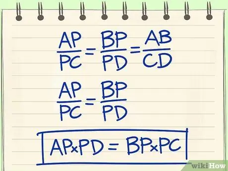 Докажите теорему о пересекающихся аккордах шага 4 Евклида