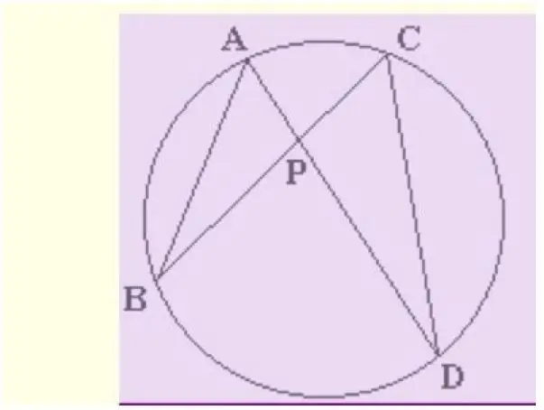 Как доказать теорему Евклида о пересекающихся аккордах: 7 шагов