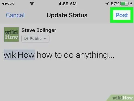 Отметьте бизнес-страницу Facebook на iPhone или iPad Шаг 6